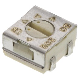 500 pcs - 50kΩ, SMD Trimmer Potentiometer 0.25W Top Adjust Bourns, 3314