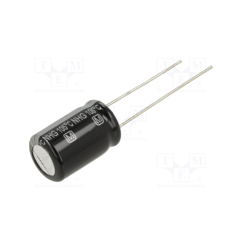 10 pcs x PANASONIC - ECA1JHG221 - Capacitor: electrolytic, THT, 220uF, 63VDC, Ø10x16mm, Pitch: 5mm