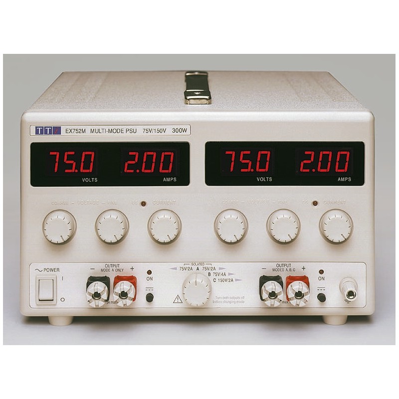 1 pcs - Aim-TTi Digital Bench Power Supply 300W, 2 Output 0 - 75V 2 A, 4 A