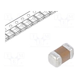 10 pcs x TDK - CGA2B3X7R1H104K050BE - Capacitor: ceramic, MLCC, 100nF, 50V, X7R, ±10%, SMD, 0402