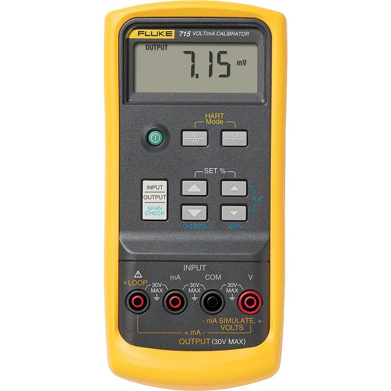 1 pcs - Fluke 715 Current & Voltage Calibrator, Max Voltage 20V, Max Current 24mA