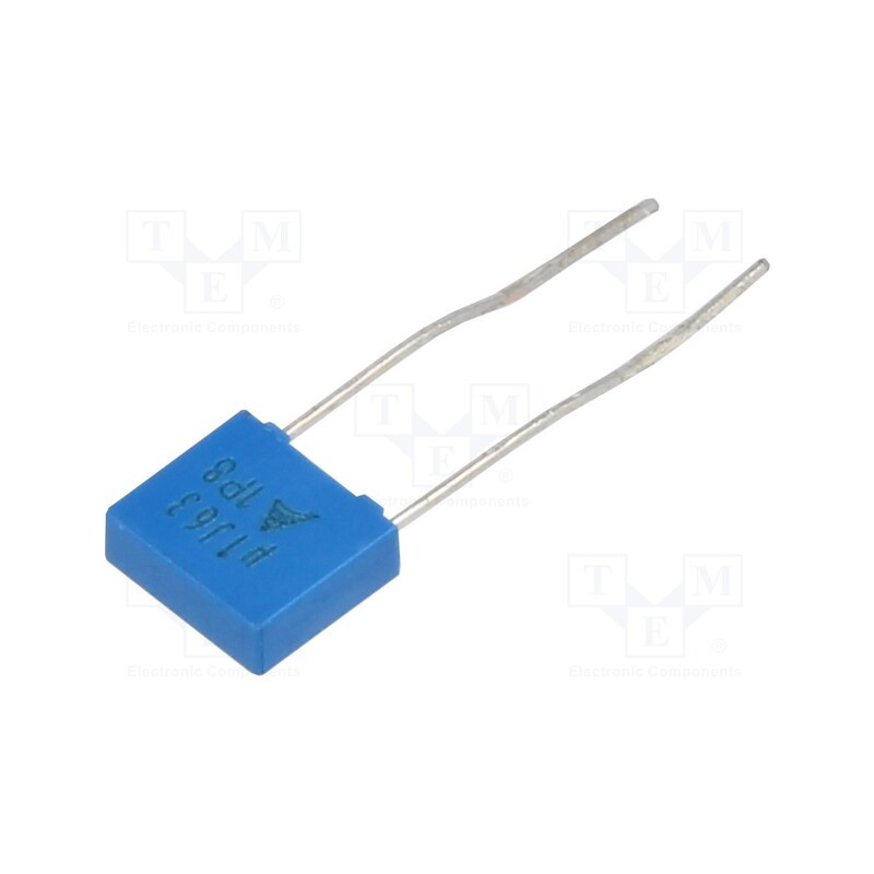 1 pcs x EPCOS - B32529C0104J189 - Capacitor: polyester, 100nF, 40VAC, 63VDC, 5mm, ±5%, 7.3x6.5x2.5mm