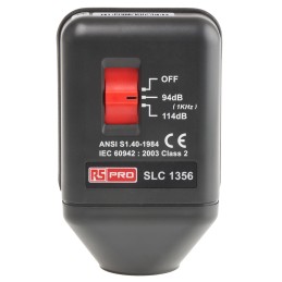 1 pcs - RS PRO Sound Level Calibrator, ±0.5 dB Accuracy, 94 dB, 114 dB Output, 1 in, 1/2 in, 1/4 in Microphone