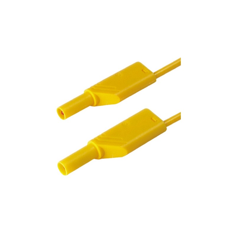 1 pcs - Hirschmann Test & Measurement, 32A, 1000V ac/dc, Yellow, 500mm Lead Length