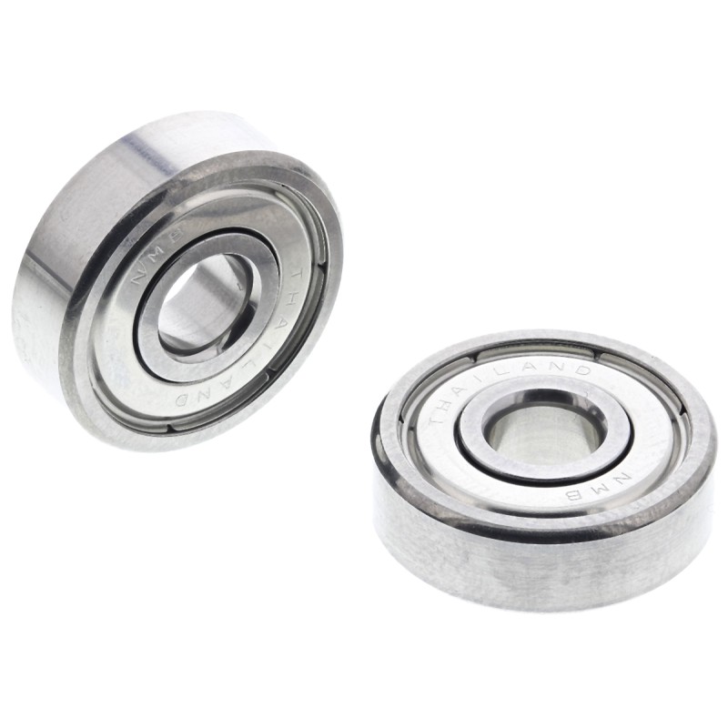 2 pcs - NMB DDR-1650HHMTRA1P24LY121 Double Row Deep Groove Ball Bearing- Both Sides Shielded 5mm I.D, 16mm O.D