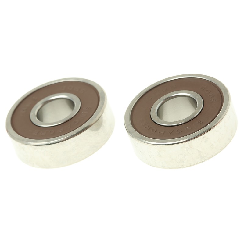 2 pcs - NMB 608SSA1M2MTLY121 Single Row Deep Groove Ball Bearing- Non Contact Seals On Both Sides 8mm I.D, 22mm O.D