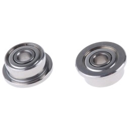 2 pcs - NMB DDRF-620ZZHA1P25LY72 Double Row Deep Groove Ball Bearing- Both Sides Shielded 2mm I.D, 6.0mm O.D