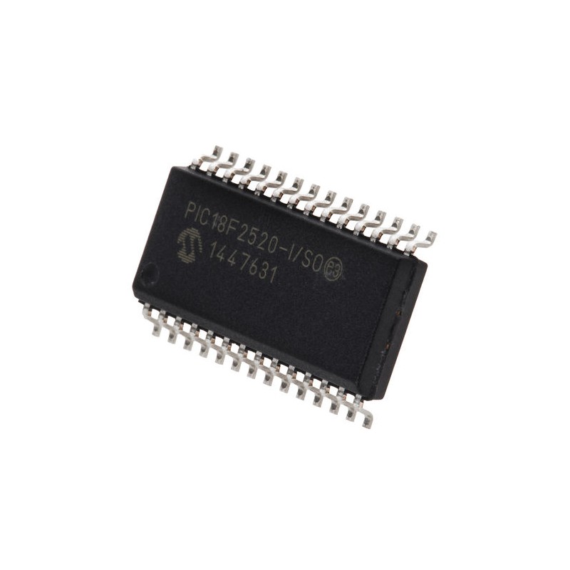 27 pcs - Microchip PIC18F2520-I/SO, 8bit PIC Microcontroller, PIC18F, 40MHz, 32 kB, 256 B Flash, 28-Pin SOIC