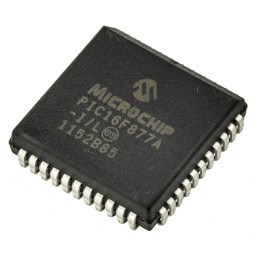 27 pcs - Microchip PIC16F877A-I/L, 8bit PIC Microcontroller, PIC16F, 20MHz, 14.3 kB, 256 B Flash, 44-Pin PLCC