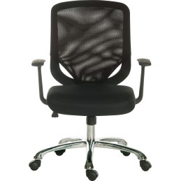 1 pcs - RS PRO Black Fabric Executive Chair, 100kg Weight Capacity