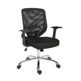 1 pcs - RS PRO Black Fabric Executive Chair, 100kg Weight Capacity