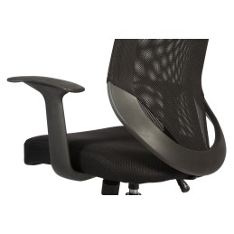1 pcs - RS PRO Black Fabric Executive Chair, 100kg Weight Capacity