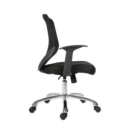 1 pcs - RS PRO Black Fabric Executive Chair, 100kg Weight Capacity