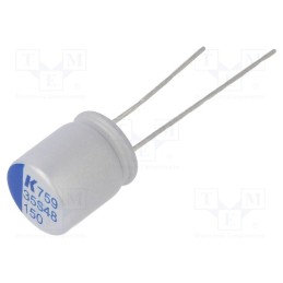 2 pcs x KEMET - A759MS157M1VAAE030 - Capacitor: polymer, low ESR, 150uF, 35VDC, ESR: 30mΩ, THT, ±20%, A759