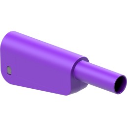 1 pcs - Staubli Violet Plug Test Plug, Solder Termination, 32A, 1kV, Gold Plating