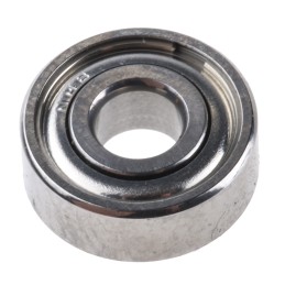 2 pcs - NMB DDR-1140ZZMTP24LY121 Double Row Deep Groove Ball Bearing- Both Sides Shielded 4mm I.D, 11mm O.D