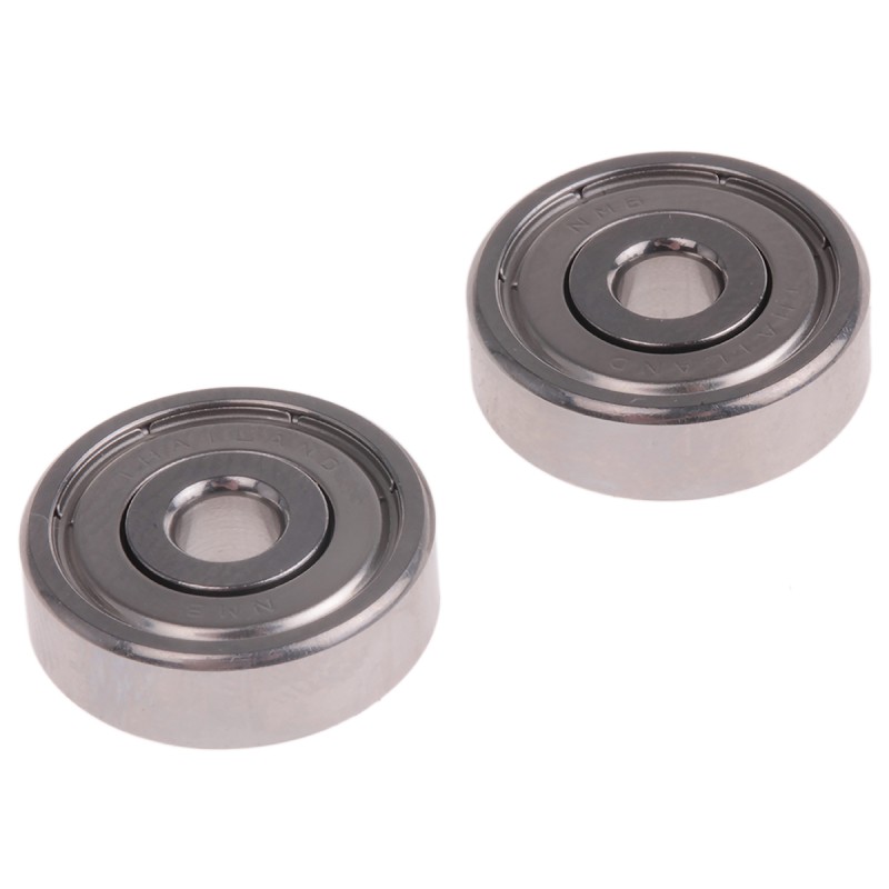 2 pcs - NMB DDR-1640HHRA1P25LY121 Double Row Deep Groove Ball Bearing- One Side Shielded 4mm I.D, 16mm O.D