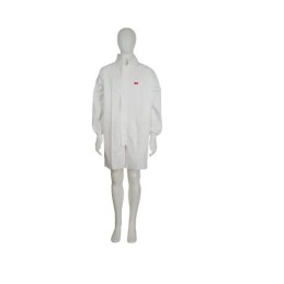 1 pcs - 3M White Unisex Visitor Coat, XL