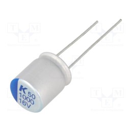 2 pcs x KEMET - A750MS108M1CAAE013 - Capacitor: polymer, low ESR, 1000uF, 16VDC, ESR: 13mΩ, THT, ±20%