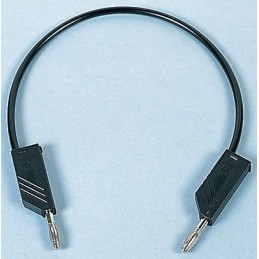 1 pcs - Hirschmann Test & Measurement Test lead, 16A, 60V dc, Black, 50cm Lead Length