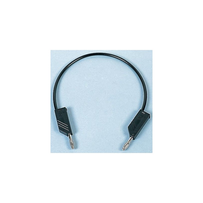 1 pcs - Hirschmann Test & Measurement Test lead, 16A, 60V dc, Black, 50cm Lead Length