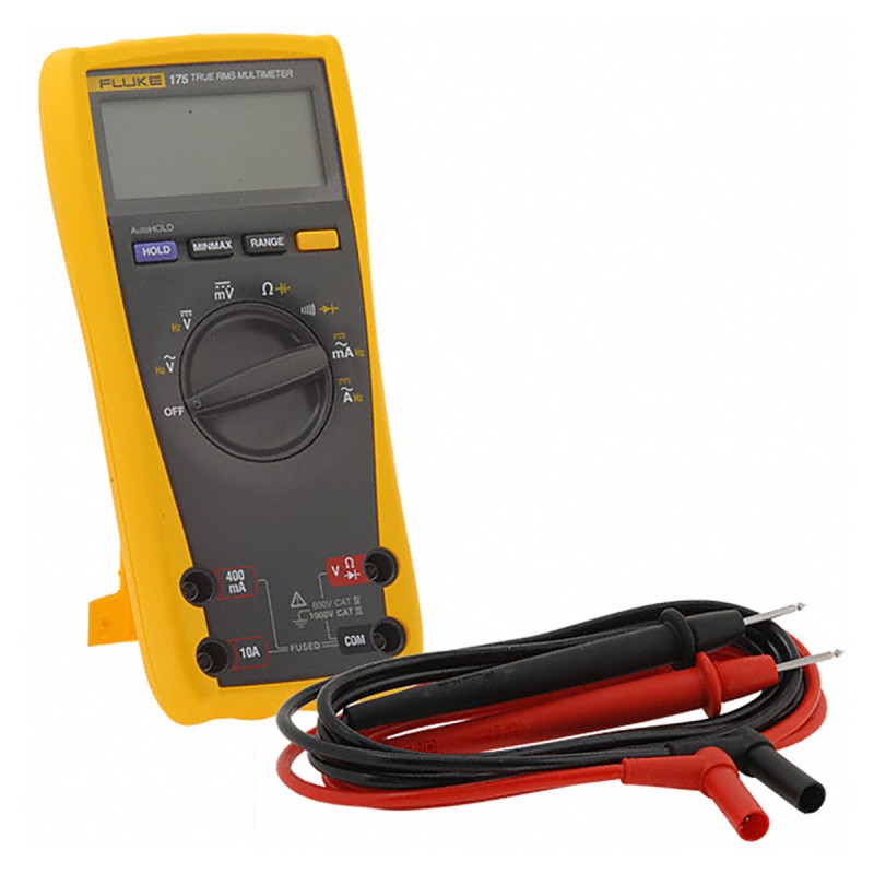 1 pcs - Fluke 175 Handheld Digital Multimeter, True RMS, 10A ac Max, 10A dc Max, 1000V ac Max - UKAS Calibrated