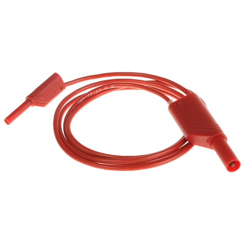 1 pcs - Hirschmann Test & Measurement, 10A, 1000V ac/dc, Red, 1m Lead Length