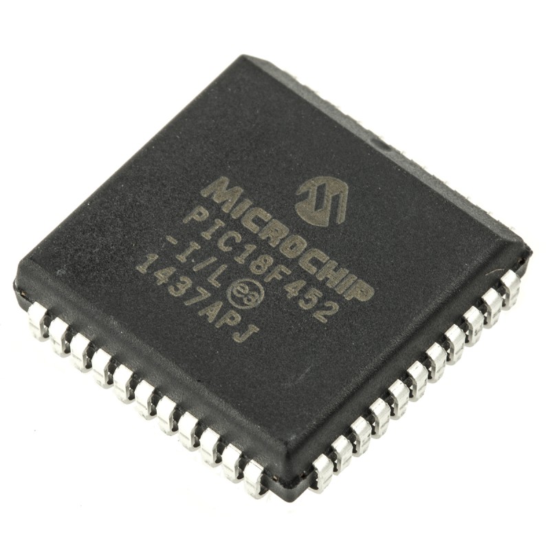 27 pcs - Microchip PIC18F452-I/L, 8bit PIC Microcontroller, PIC18F, 40MHz, 32 kB Flash, 44-Pin PLCC