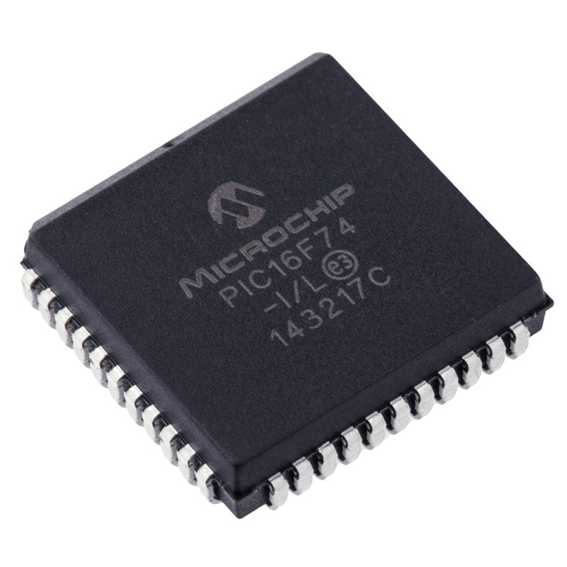 27 pcs - Microchip PIC16F74-I/L, 8bit PIC Microcontroller, PIC16F, 20MHz, 4K Flash, 44-Pin PLCC