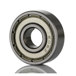 5 pcs - RS PRO 608-2Z Single Row Deep Groove Ball Bearing- Both Sides Shielded 8mm I.D, 22mm O.D
