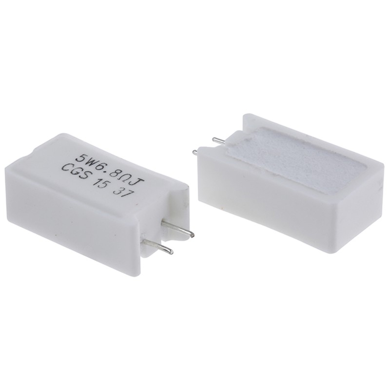 50 pcs - TE Connectivity 6.8Ω Wire Wound Resistor 5W ±5% SQMW56R8J