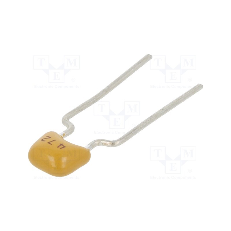 10 pcs x SR PASSIVES - CT40805B472K101F3R - Capacitor: ceramic, 4.7nF, 100V, X7R, ±10%, THT, 5mm