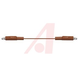 1 pcs - Mueller Electric Crocodile Clip Lead, 5A, 300V ac, Red, 300mm Lead Length