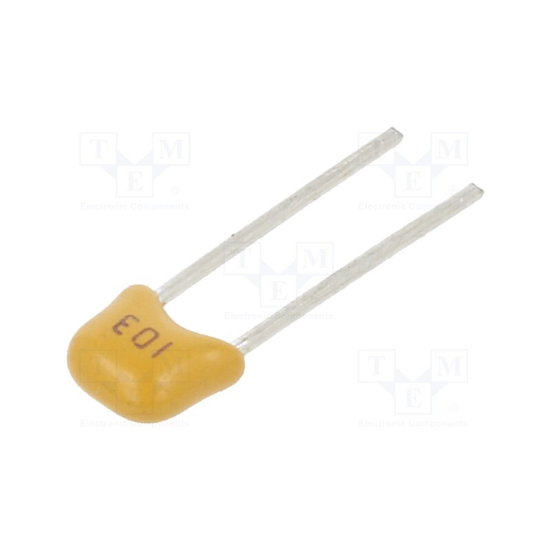 10 pcs x SR PASSIVES - CT40805B103K500F1R - Capacitor: ceramic, 10nF, 50V, X7R, ±10%, THT, 2.54mm