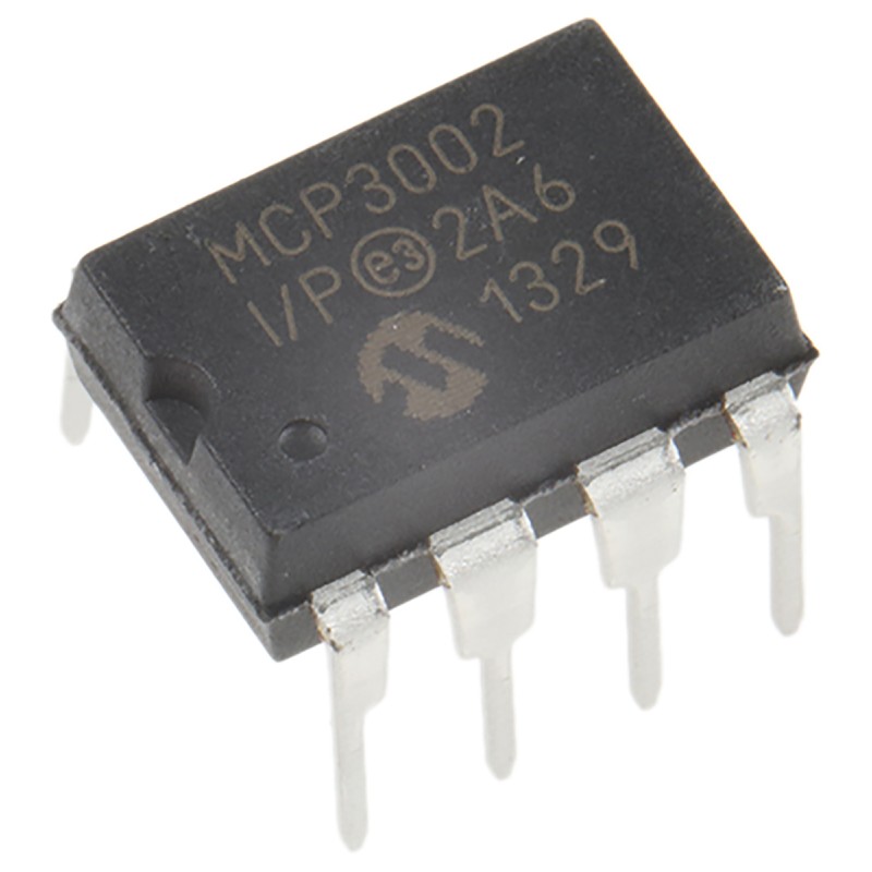 2 pcs - Microchip, Dual 10-bit- ADC 200ksps, 8-Pin PDIP