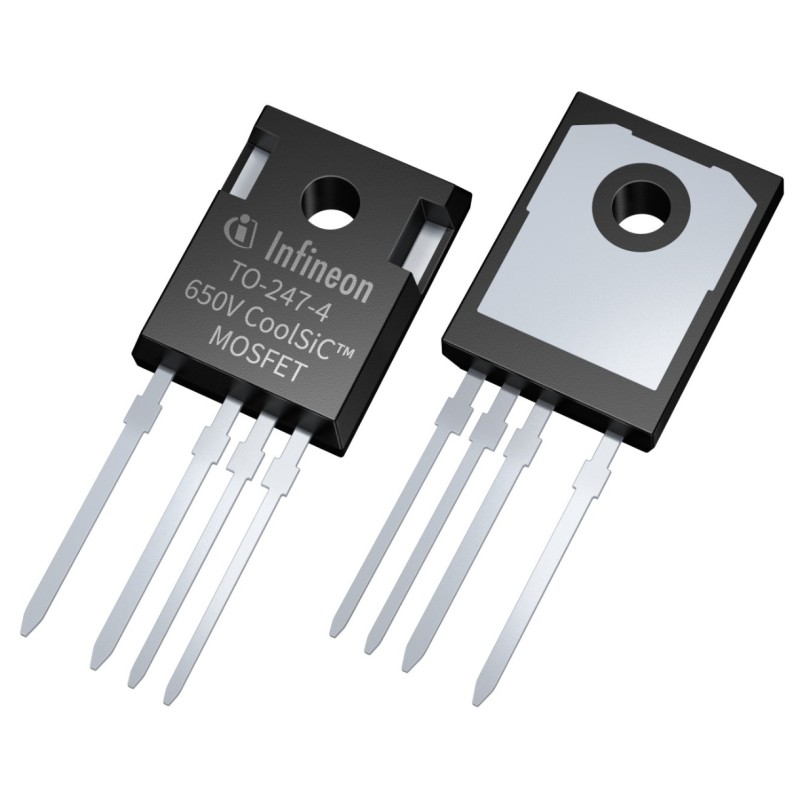30 pcs - Silicon N-Channel MOSFET, 53 A, 650 V, 4-Pin TO-247-4 Infineon IMZA65R030M1HXKSA1