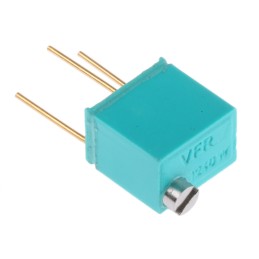 5 pcs - 10kΩ, Through Hole Trimmer Potentiometer 0.25W Top Adjust Vishay Foil Resistors, 1240
