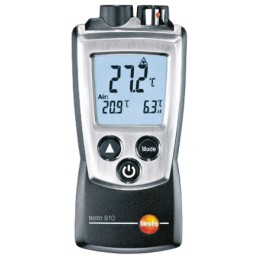 1 pcs - Testo 810 Infrared Thermometer, -30°C Min, ±2 % Accuracy, °C Measurements With RS Calibration