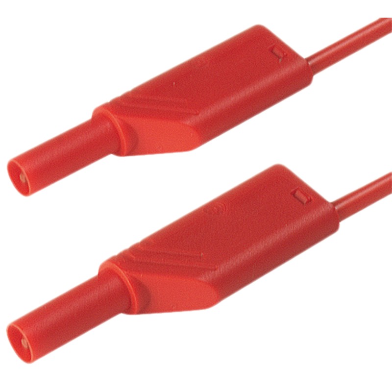 1 pcs - Hirschmann Test & Measurement, 16A, 1000V ac/dc, Red, 500mm Lead Length