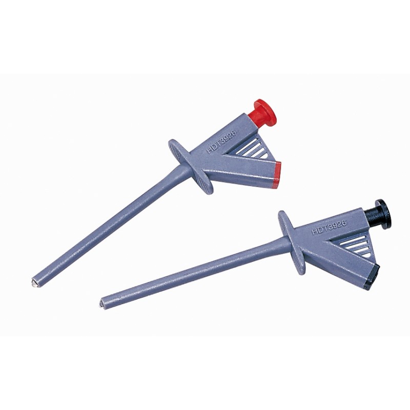 1 pcs - RS PRO Grey Hook Clip, 2A, 1000V, 4mm Socket