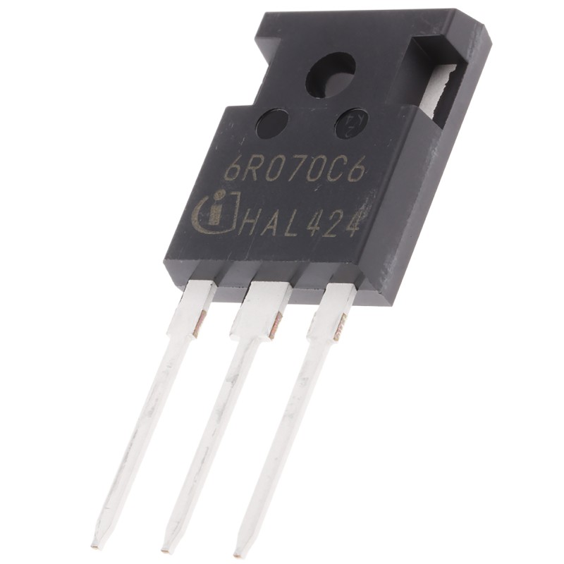 30 pcs - N-Channel MOSFET, 53 A, 650 V, 3-Pin TO-247 Infineon IPW60R070C6FKSA1