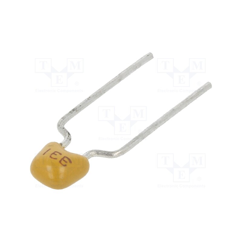 10 pcs x SR PASSIVES - CT40805B331K101F3R - Capacitor: ceramic, 330pF, 100V, X7R, ±10%, THT, 5mm