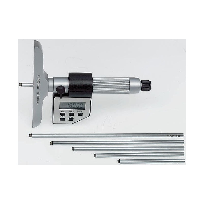 1 pcs - RS PRO 150mm Imperial & Metric Depth Gauge Micrometer