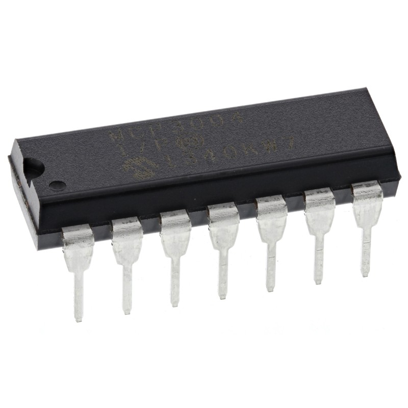 2 pcs - Microchip, Quad 10-bit- ADC 200ksps, 14-Pin PDIP