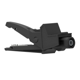 1 pcs - Electro PJP Alligator Clip, Nickel-Plated Steel Contact, 20A, Black