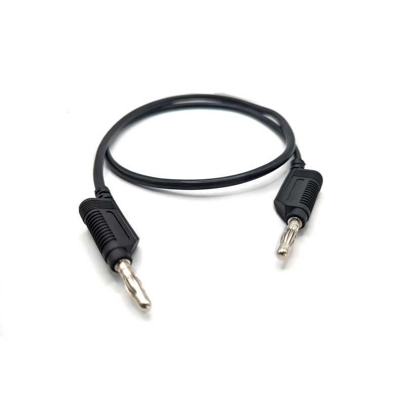 1 pcs - Mueller Electric Test Leads, 32A, 30V ac, Black, 1m Lead Length