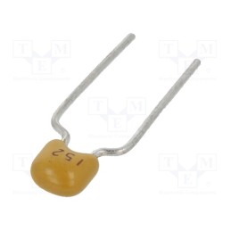 10 pcs x SR PASSIVES - CT40805B152K500F3R - Capacitor: ceramic, 1.5nF, 50V, X7R, ±10%, THT, 5mm