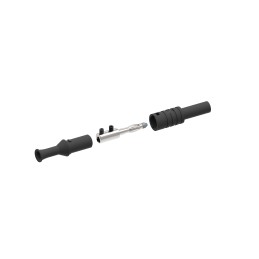 1 pcs - Electro PJP Black Male Banana Plug, Screw Termination, 36A, 1kV