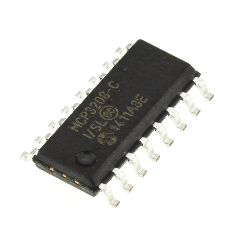 5 pcs - Microchip, Octal 12-bit- ADC 100ksps, 16-Pin SOIC