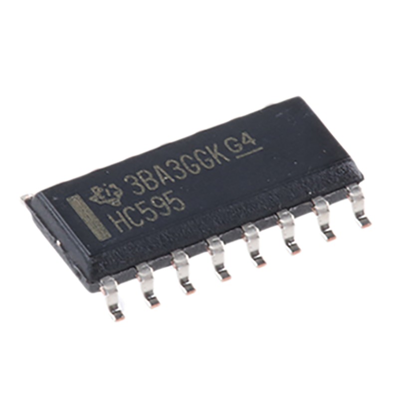 25 pcs - Texas Instruments SN74HC595DR 8-stage Surface Mount Shift Register HC, 16-Pin SOIC